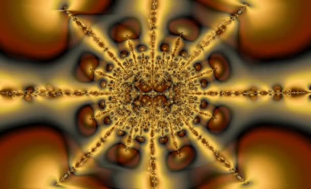 Mandala Abstracte Textuur Achtergrond Bovenaanzicht Goud Grijs Bruine Kleuren Resolutie — Stockvideo