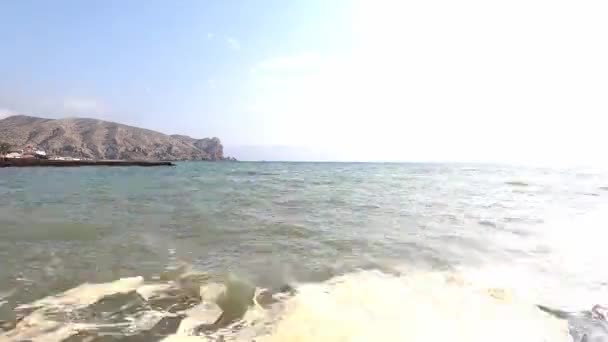 Burza Dzikiej Plaży Mount Alchak Ramy Czasowe — Wideo stockowe