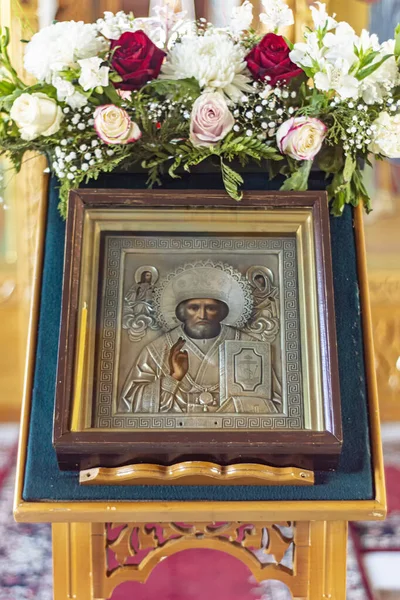 Eine Ikone Der Orthodoxen Kirche Hanty Mansiysk Russland Mai 2021 — Stockfoto