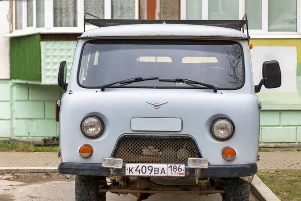 Sovjet Grijze Auto Uaz Surgut Rusland Mei 2021 — Stockfoto