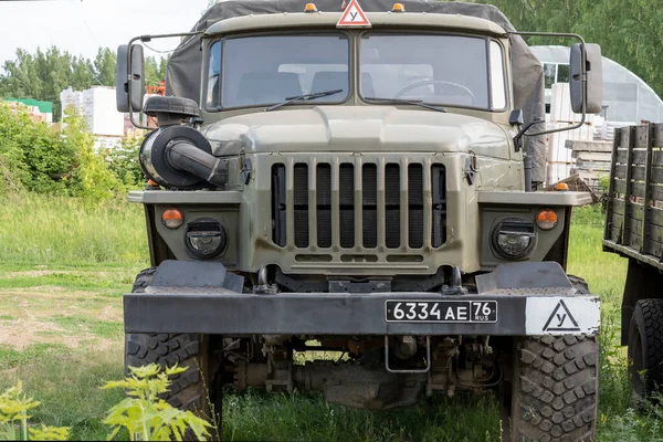 Ural Treinamento Veículo Militar Veículo Todo Terreno Bashkortostan Rússia Junho — Fotografia de Stock