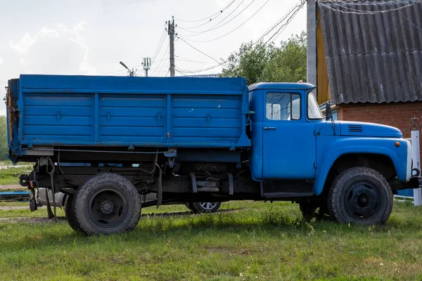 Vrachtwagen Met Platbodem Zil Bashkortostan Rusland Juni 2021 — Stockfoto