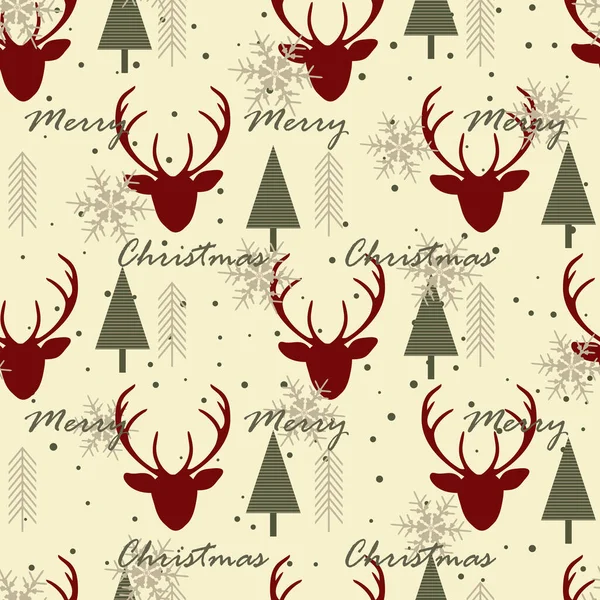 배경의 크리스마스 솔기없는 사슴과 포장지 페이지 크리스마스 인사말 로열티 프리 스톡 일러스트레이션