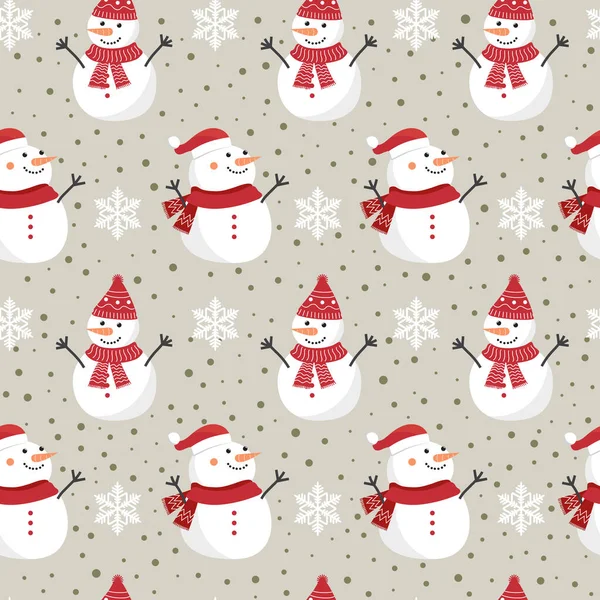 Kardan adam geçmişine sahip kusursuz bir Noel deseni, kar taneli kış deseni, ambalaj kağıdı, kış selamları, web sayfası geçmişi, Noel ve yeni yıl tebrik kartları.