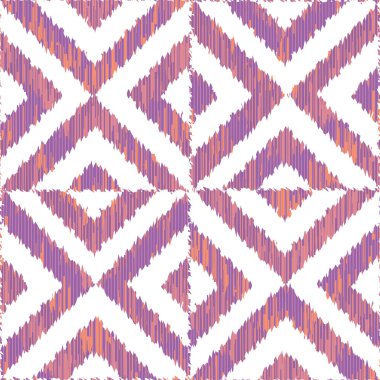 Ters çift kare ikat desen