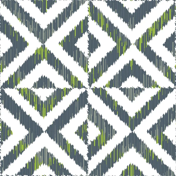 Double motif ikat carré inversé — Image vectorielle