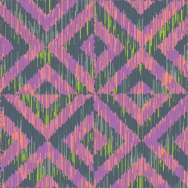 Double motif ikat carré inversé — Image vectorielle