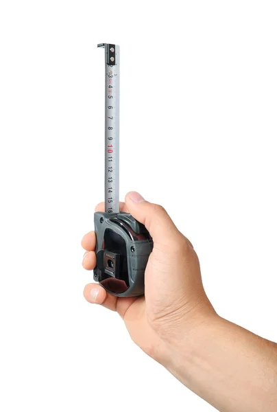 Tape measure, hand — Stock Photo, Image