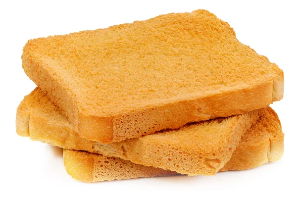 Rusk a white background — Stock Photo, Image