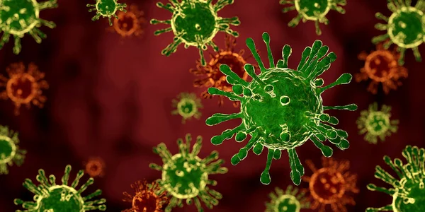 Virus Background Coronavirus 2019 Ncov Covid Outbreaking Illustration — Stockfoto