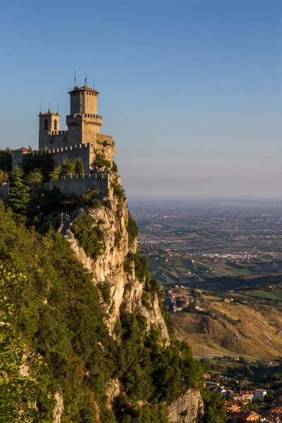  San Marino-Rocca della Guaita en eski kale. İtalya.