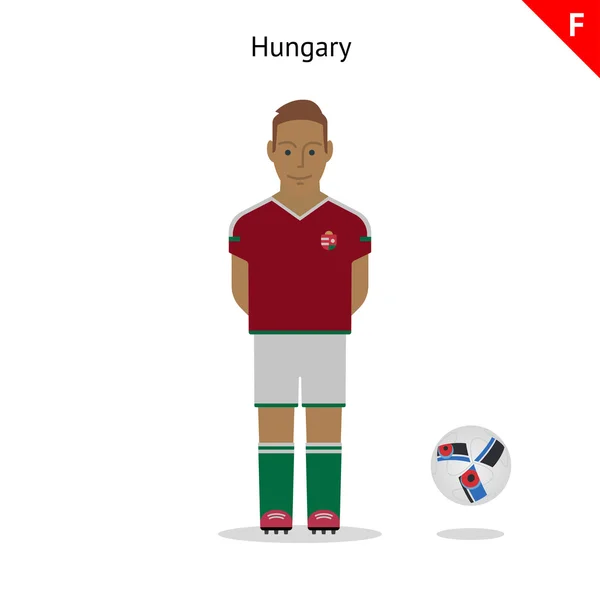 Kit de fútbol. Hungría — Archivo Imágenes Vectoriales
