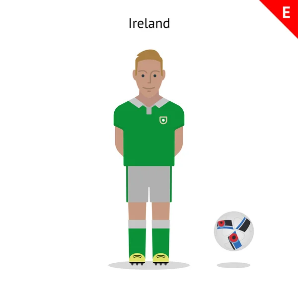 足球包。爱尔兰 — 图库矢量图片