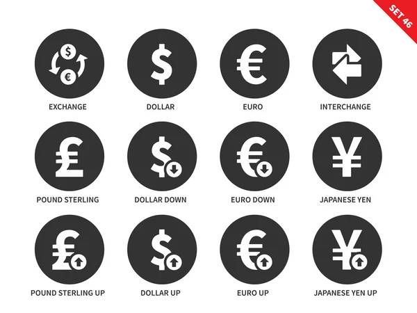 Exchange icons on white background — 图库矢量图片