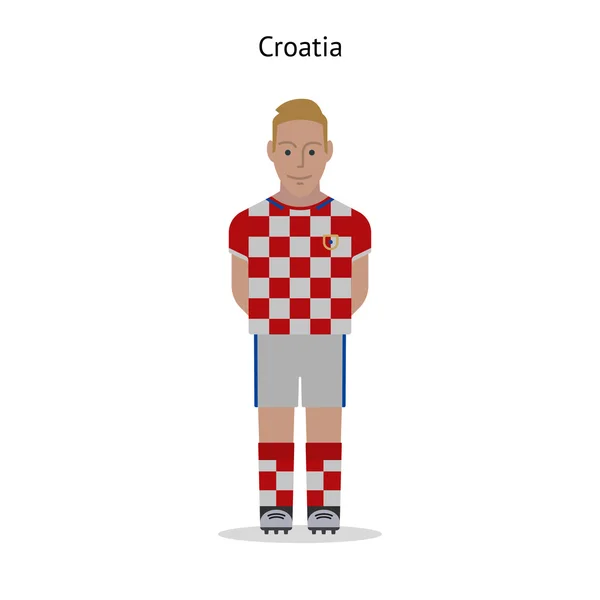 Kit de fútbol. Croacia — Vector de stock