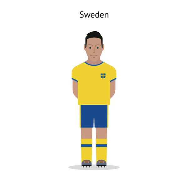 Voetbal kit. Zweden — Stockvector