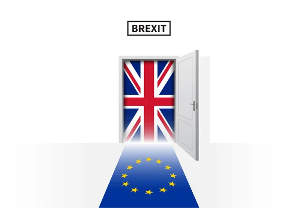 Brexit népszavazás Nagy-Britanniában. Brit és Európai Unió f — Stock Vector