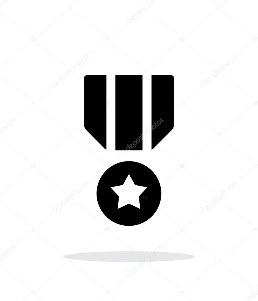 Military medal seample icon. Vector illustration.