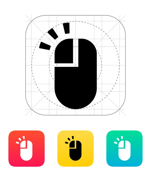 Levým tlačítkem myši ikonu. — Stockový vektor