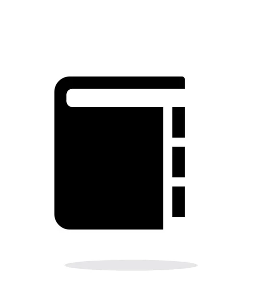 Libro con punteros icono simple sobre fondo blanco . — Vector de stock