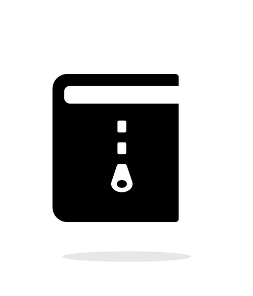 Archivo libro icono simple sobre fondo blanco . — Vector de stock