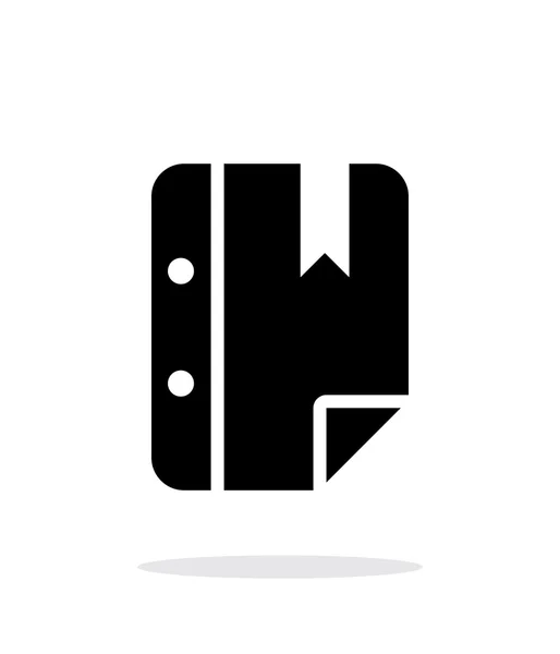 Remarque signet icône simple sur fond blanc . — Image vectorielle