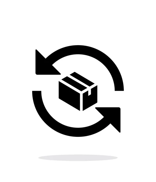 Boîte d'échange icône simple sur fond blanc . — Image vectorielle