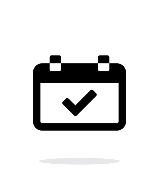 白い背景の上の場所の簡単なアイコンでカレンダー ストックベクター C Tkacchuk