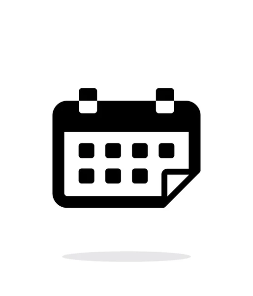 Calendar flipped simple icon on white background. — Stock Vector