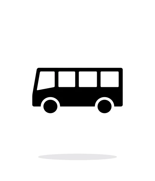 Bus icono simple sobre fondo blanco . — Vector de stock