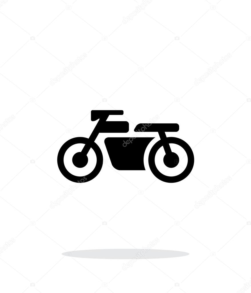 Motorbike simple icon on white background.