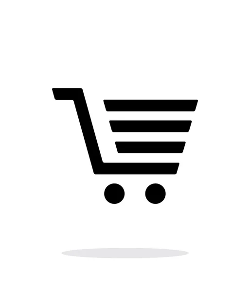 Carrito de compras, carro icono simple sobre fondo blanco . — Vector de stock