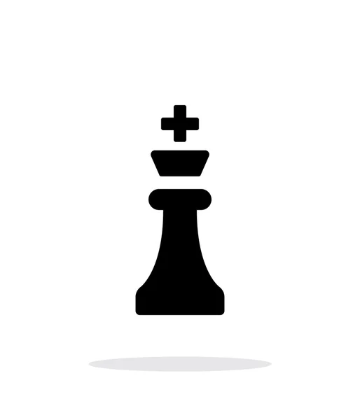 Chess King icône simple sur fond blanc . — Image vectorielle