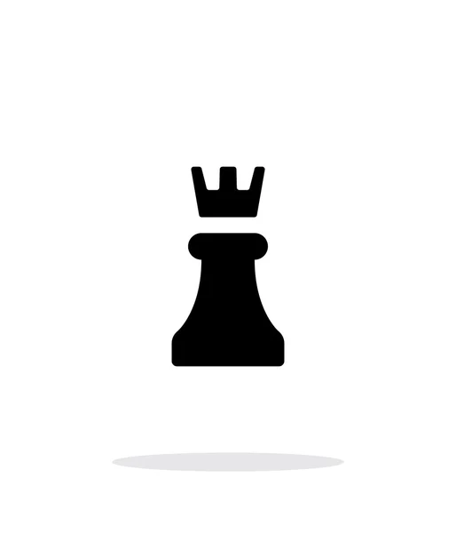 Šachy věž jednoduchý ikona na bílém pozadí. — Stockový vektor