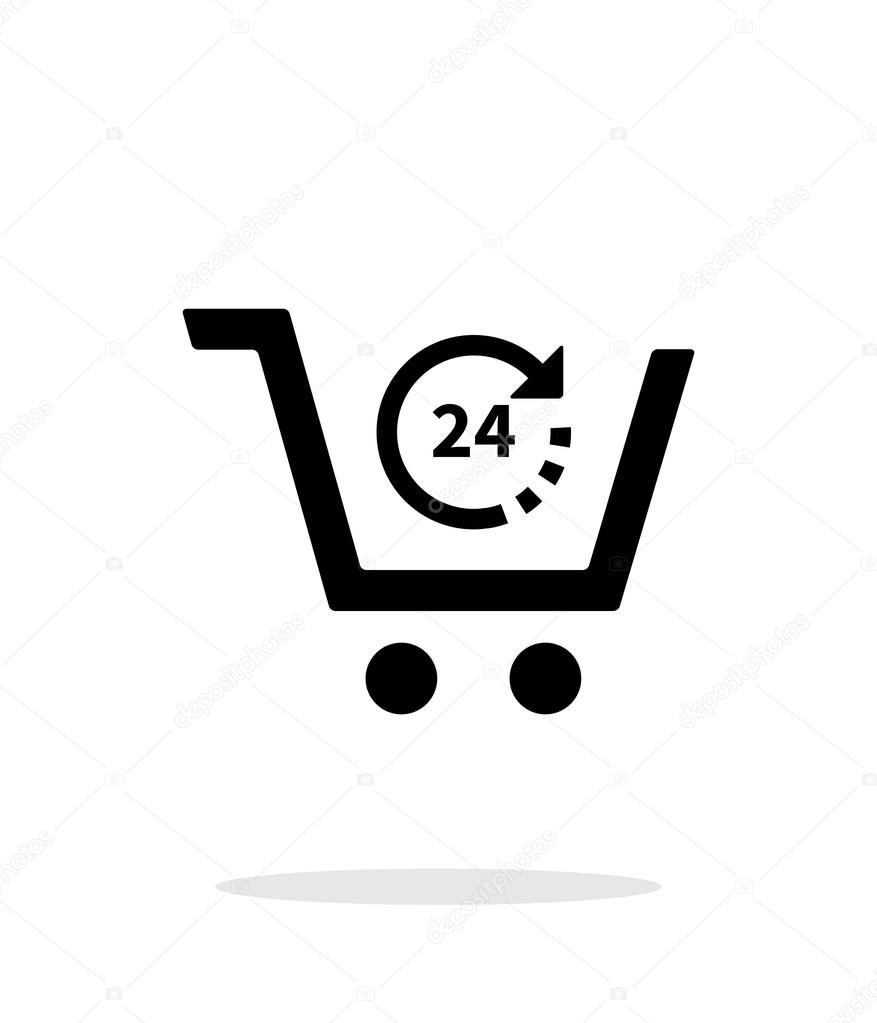 Convenience store simple icon on white background. Vector illustration.