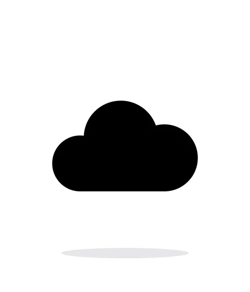 Cloud computing enkel ikon på vit bakgrund. — Stock vektor