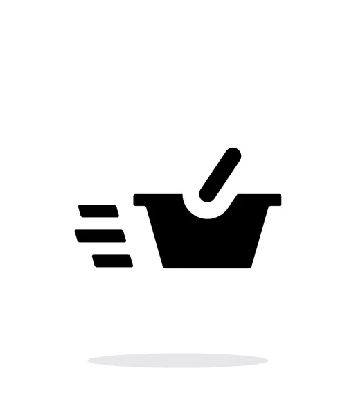 Basket simple icon on white background. — Stock Vector