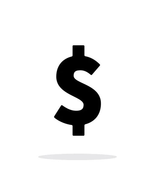 Dollar ikon på vit bakgrund. — Stock vektor