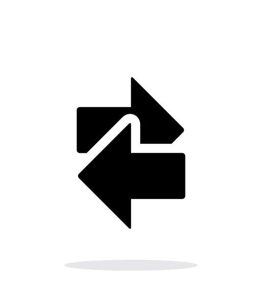 Interchange pictogram op witte achtergrond. — Stockvector