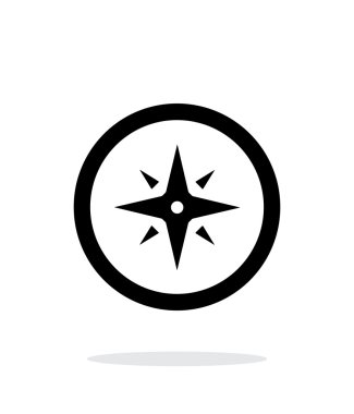 Rüzgar gülü simgesi beyaz arka plan üzerinde.