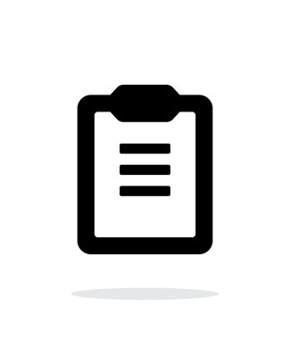 Pano ile basit metin simgesi beyaz arka plan üzerinde.