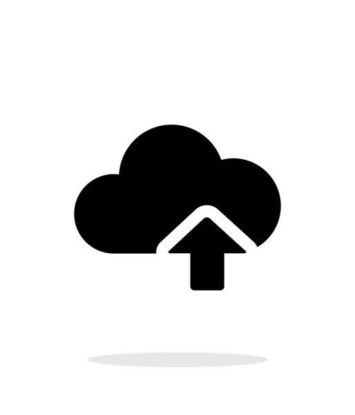 Cloud Computing Upload einfaches Symbol auf weißem Hintergrund. — Stockvektor