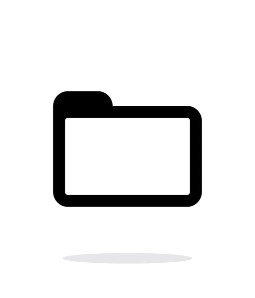 Icône de dossier sur fond blanc. — Image vectorielle