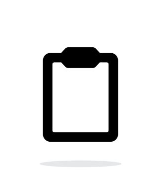 Beyaz arka plan üzerinde panosu basit simgesi.