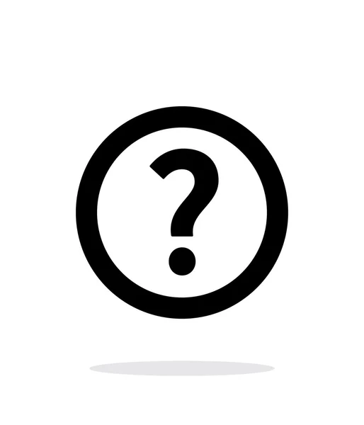 Question icon on white background. — Stock Vector