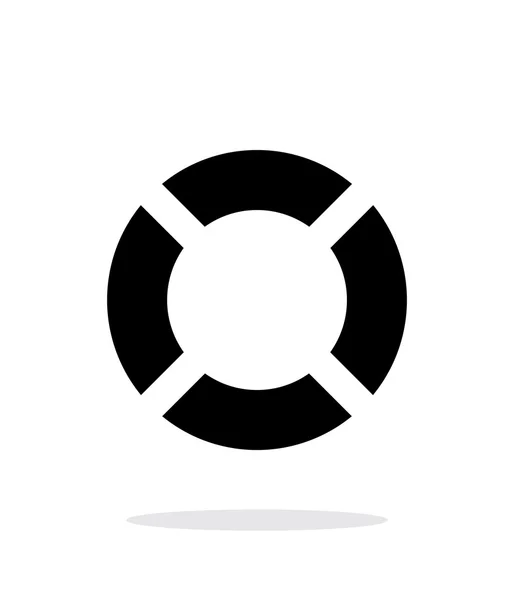 Lifebuoy icon on white background. — Stock Vector