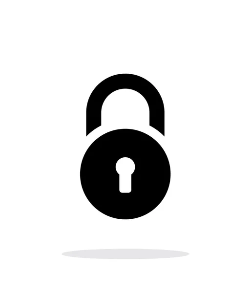 Padlock icon on white background. — Stock Vector