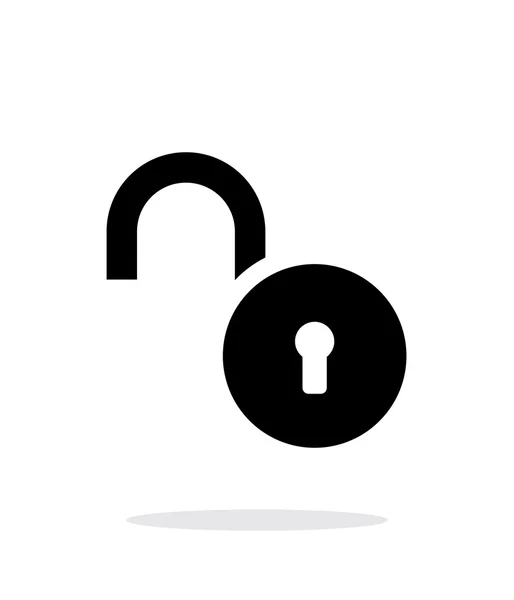 Padlock open icon on white background. — Stock Vector