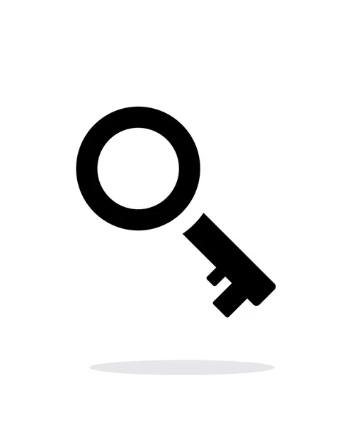 Icône clé sur fond blanc. — Image vectorielle