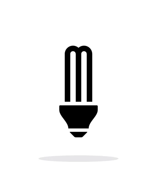 CFL gloeilamp pictogram op witte achtergrond. — Stockvector